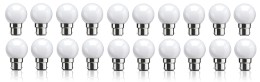 Syska B22 0.5 Watt LED Bulb (Pack of 20, Cool Day Light)